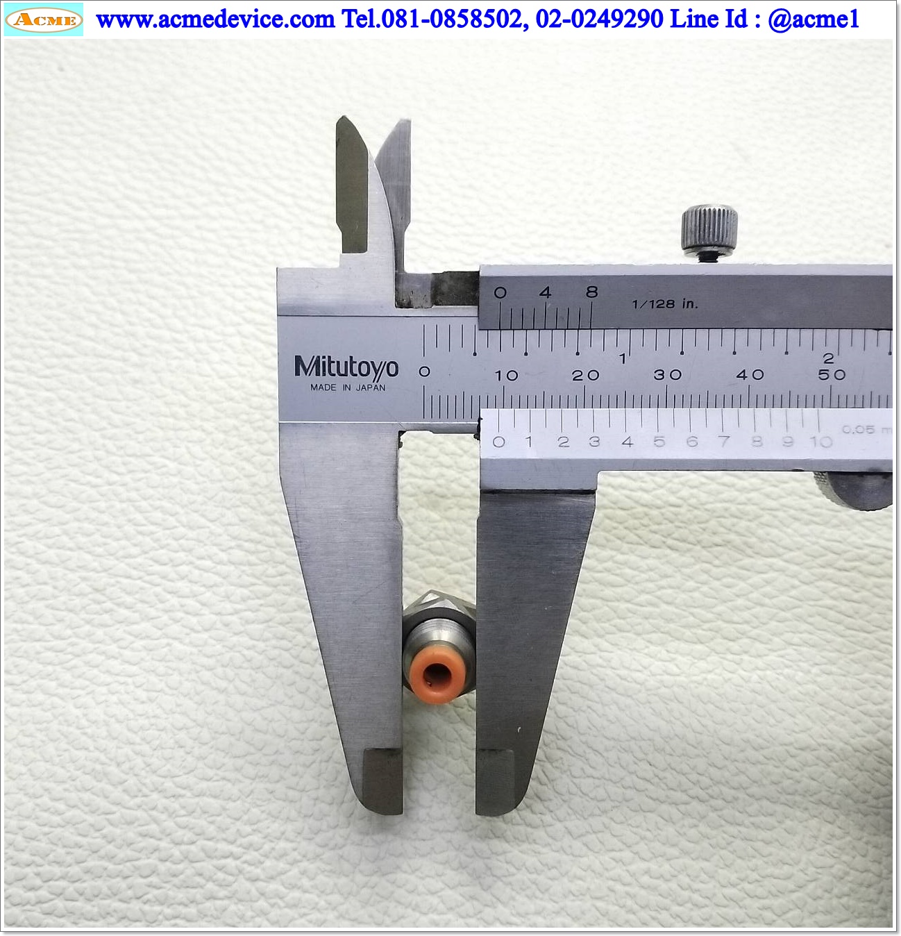 ข้อต่อลม SMC รุ่น KQ2E23-00A, Bulkhead Union, สายลม 3.2 มม.