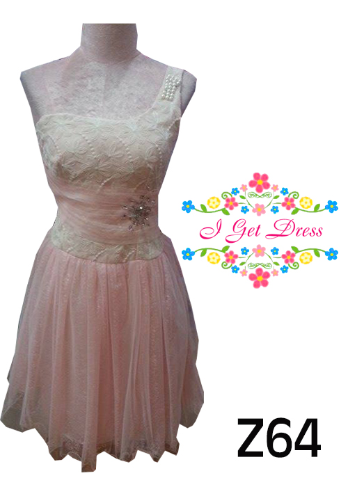 ราตรีสั้นสีชมพู(ฟรีไซส์)