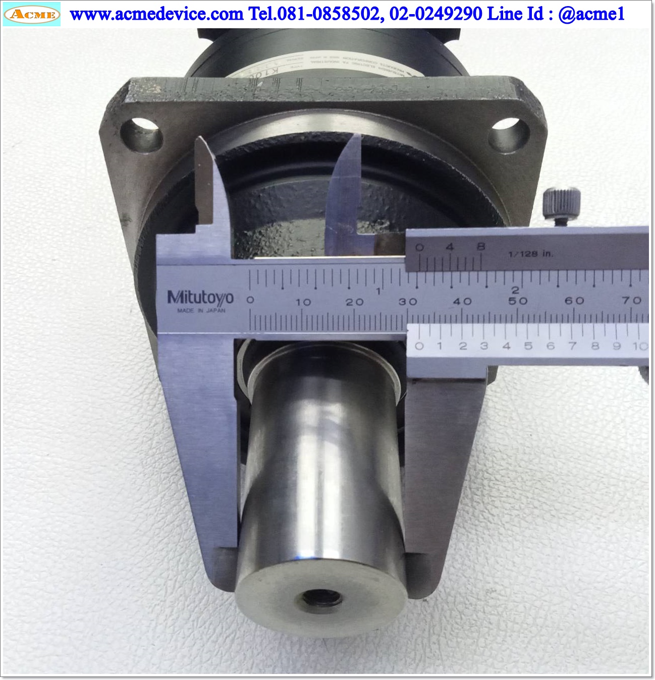 Gear Head Mitsubishi รุ่น K10012 D, Ratio 12:1 (เพลาเข้า 19 mm., ออก 32 mm.) for 750W