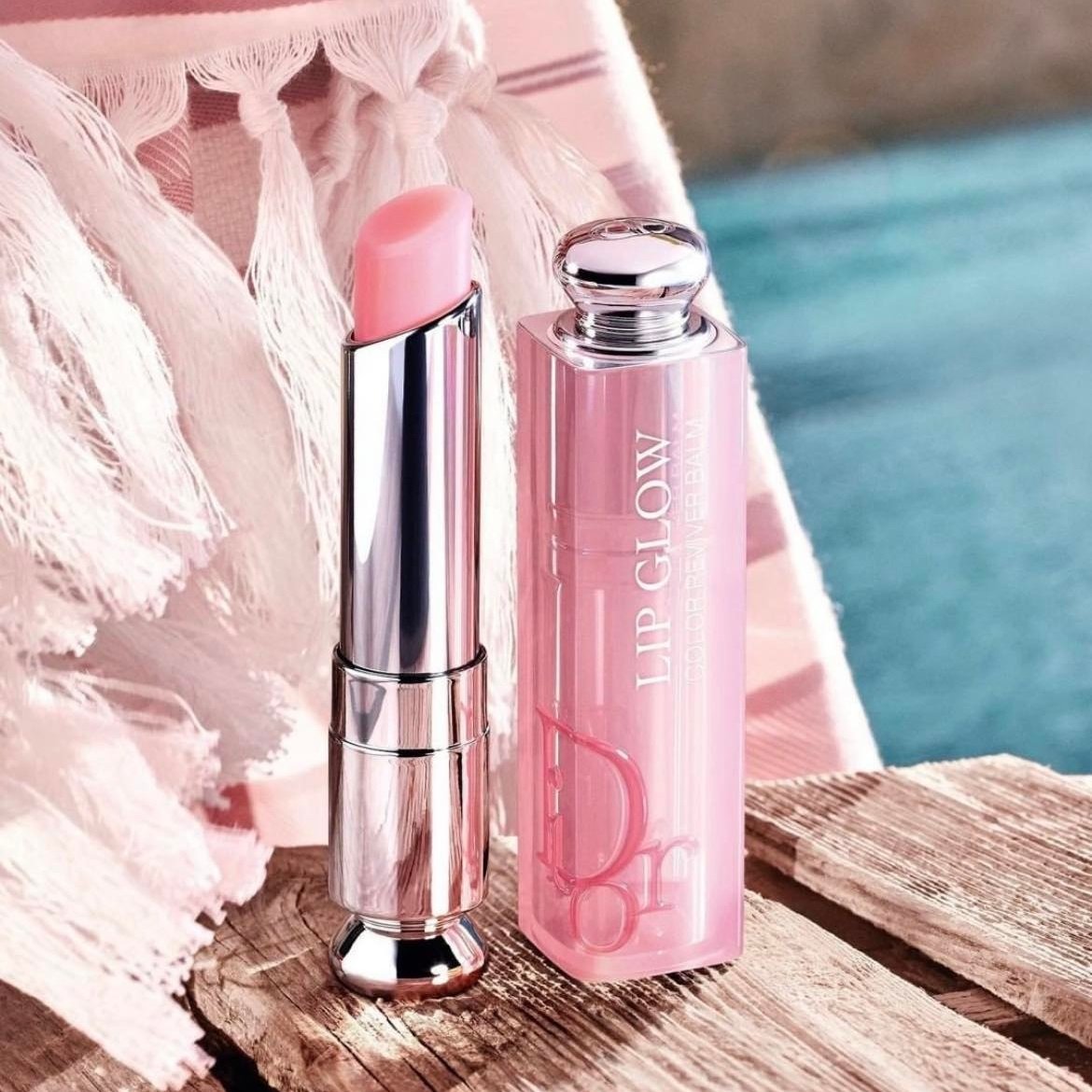 ลิปโกลวดิออร์ DIOR Lip Glow Pink #001 3.5g Shopping Bag