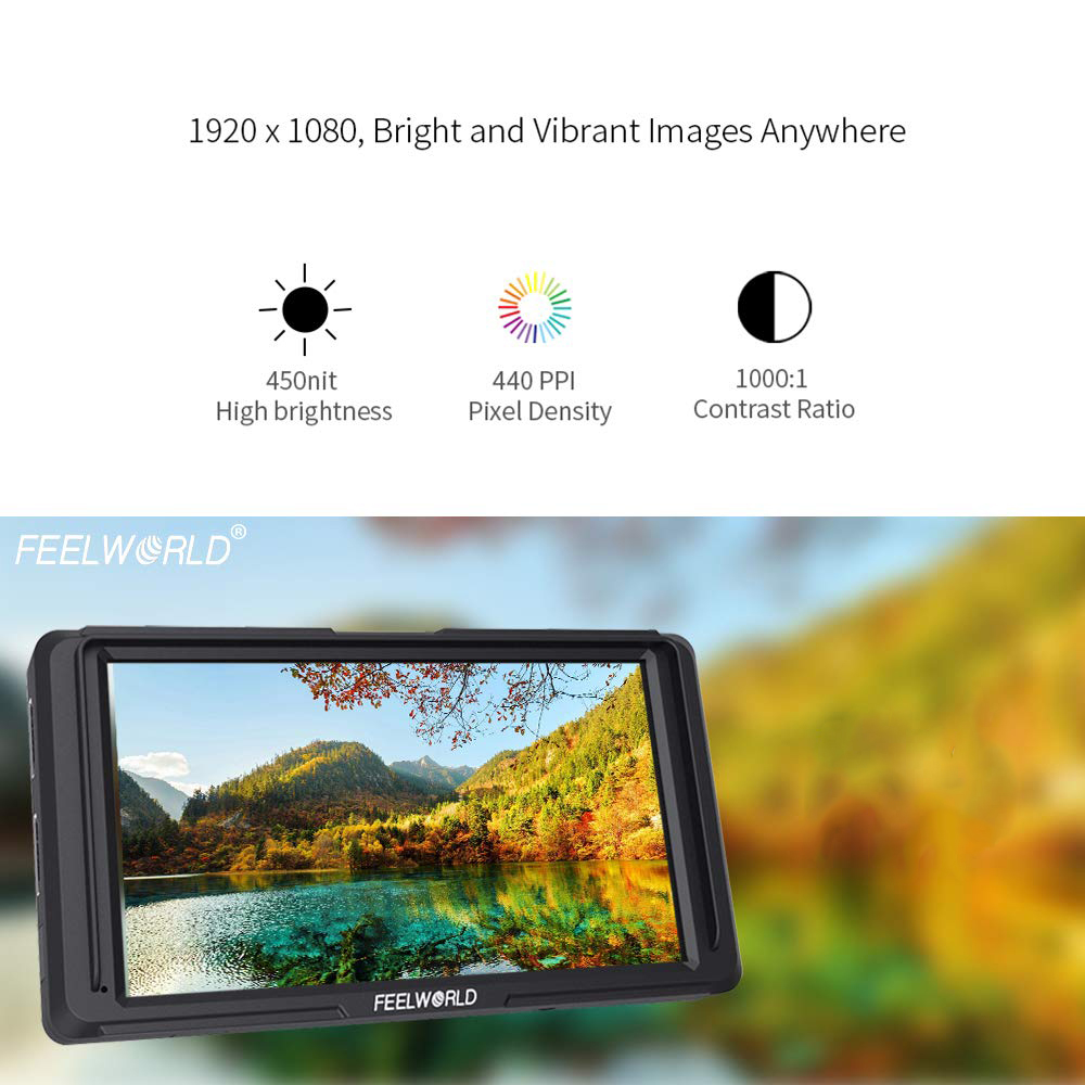 จอภาพ Monitor Feelworld F5 5 Inch 4K HDMI Full HD