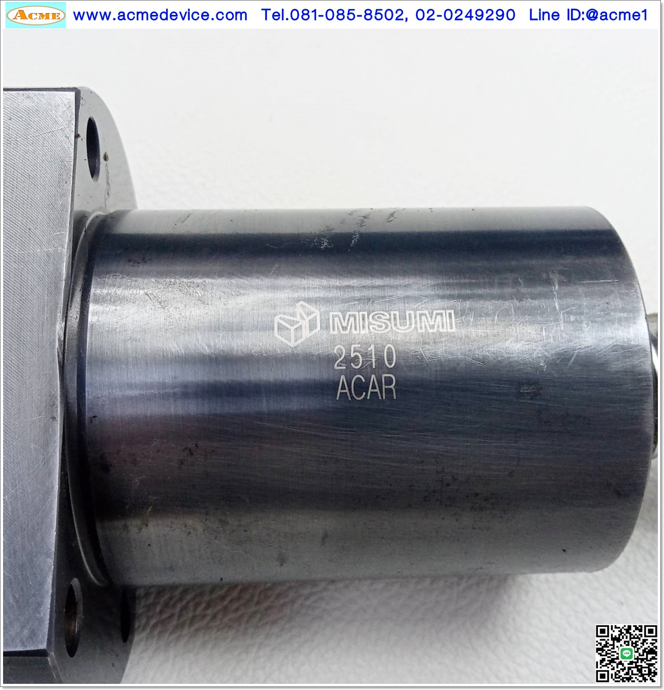 Ball Screw Misumi รุ่น 2510, เพลาโต 25 mm, ยาว 900 mm, Stroke 680 mm, Pit 10 mm