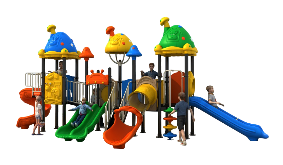 ชุด หลังคาเห็ด 3 ป้อมหรรษา เครื่องเล่นสนามกลางแจ้งและในร่ม