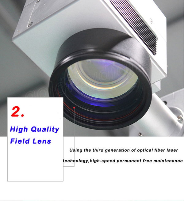 ไฟเบอร์ออฟติกส์เลเซอร์มาคกิ้งและแกะสลัก ขนาดพกพา S004 30W 150x150 mm