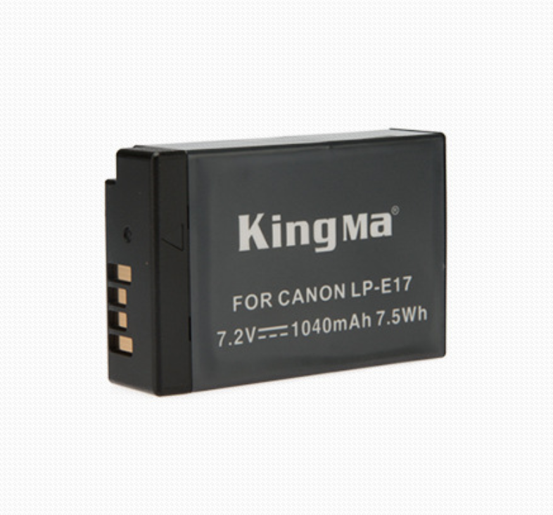 แบตเตอรี่ Canon LP-E17 ยี่ห้อKingma ใช้กับรุ่น EOS M3 750D 760D ไมค์SARAMONIC VmicLink5 & VmicLink5 HiFi