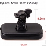 เคสกันน้ำติดรถจักรยานยนต์ สีดำ