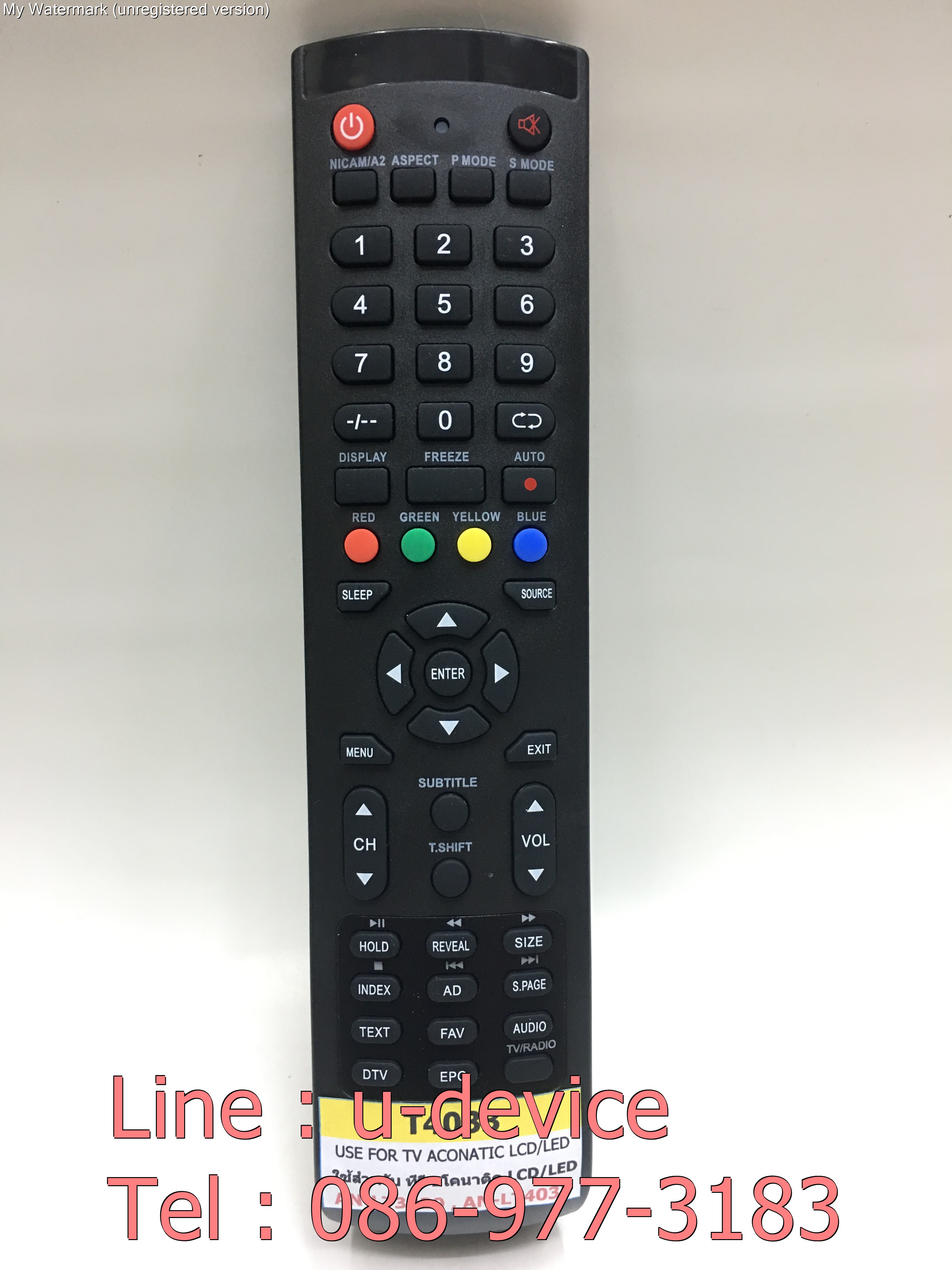 รีโมททีวี อโคเนติค Aconatic รุ่น AN-LT4033