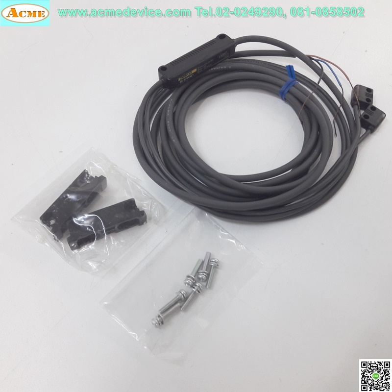 Phototransistor Omron EE-SPW421, ระยะ 300mm, NPN, Light On, รับ-ส่ง
