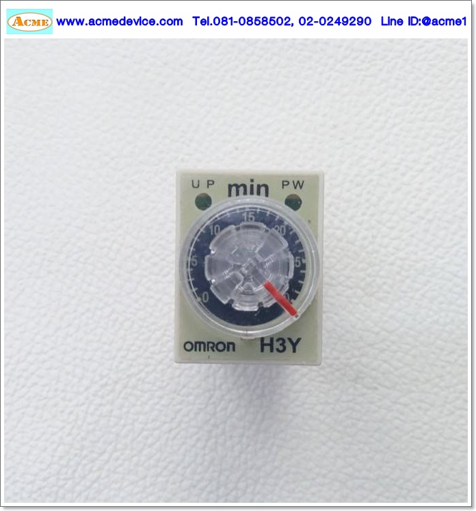 Timer Omron รุ่น H3Y-2 + Socket รุ่น PYF08A-E, 220V, 30 Min