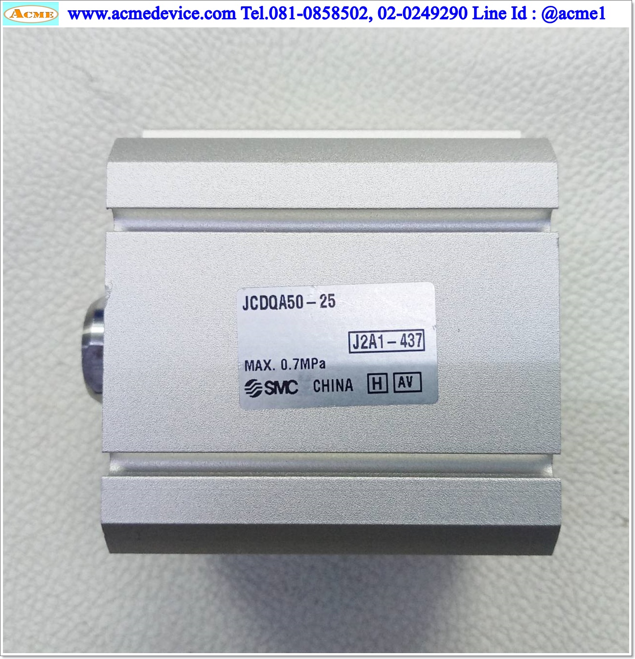 Air Cylinder SMC รุ่น JCDQA50-25, Bore 50 mm., Stroke 25 mm.