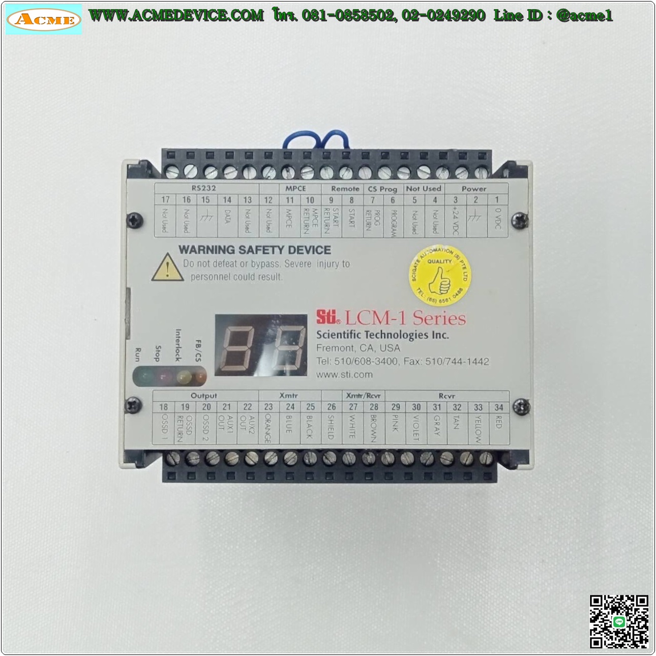 Area Sensor Scientific Technologies รุ่น Controller LCM-1, ยาว 650 mm