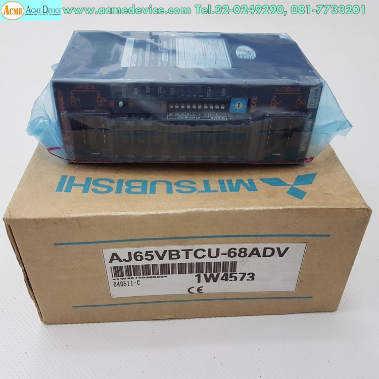 CC-Link Mitsubishi รุ่น AJ65VBTCU-68ADV, A/D Converter Unit (new)