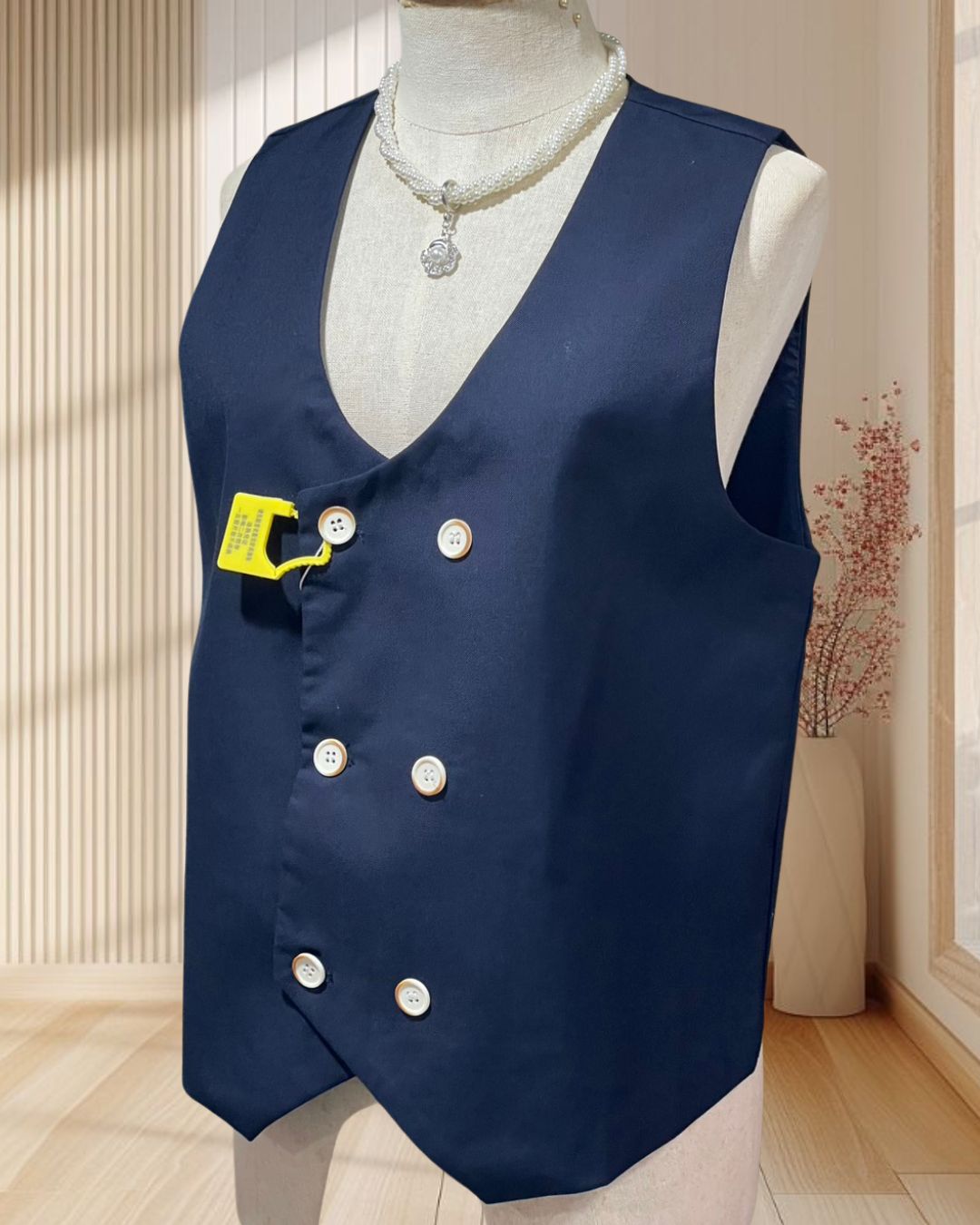 (NEW) เสื้อกั๊กสีกรม ไซส์ M