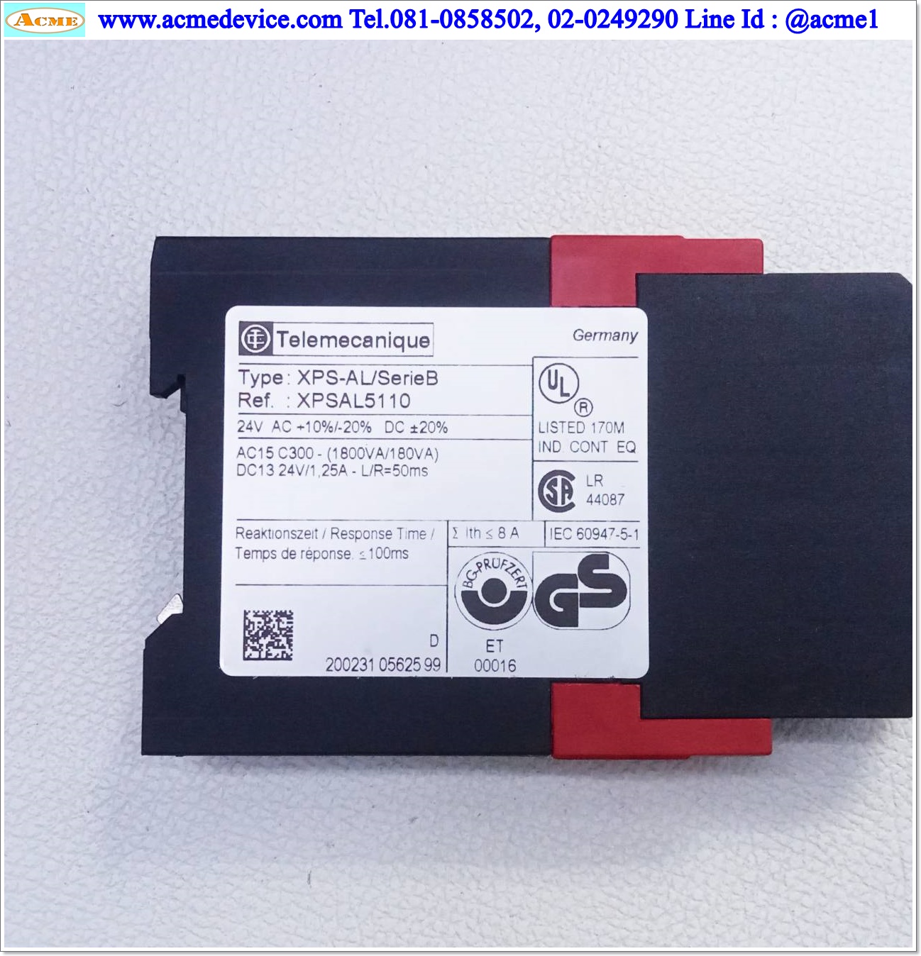 Safety Relay Telemecanique รุ่น XPS-AL/SerieB, 24V