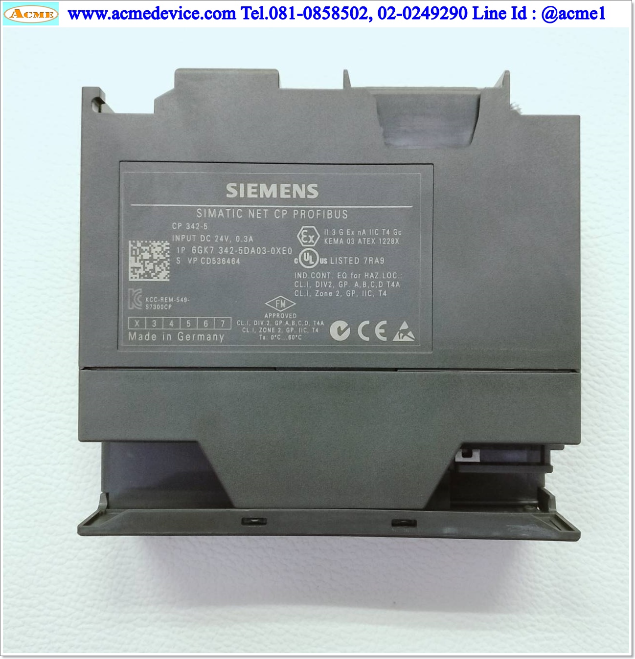 PLC Siemens Simatic รุ่น 6GK7342-5DA03-0XE0, CP 342-5, NET CP PROFIBUS