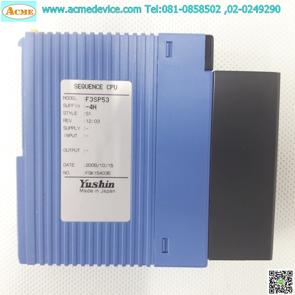 PLC Yushin รุ่น F3SP53-4H, SEQUENCE, CPU Unit