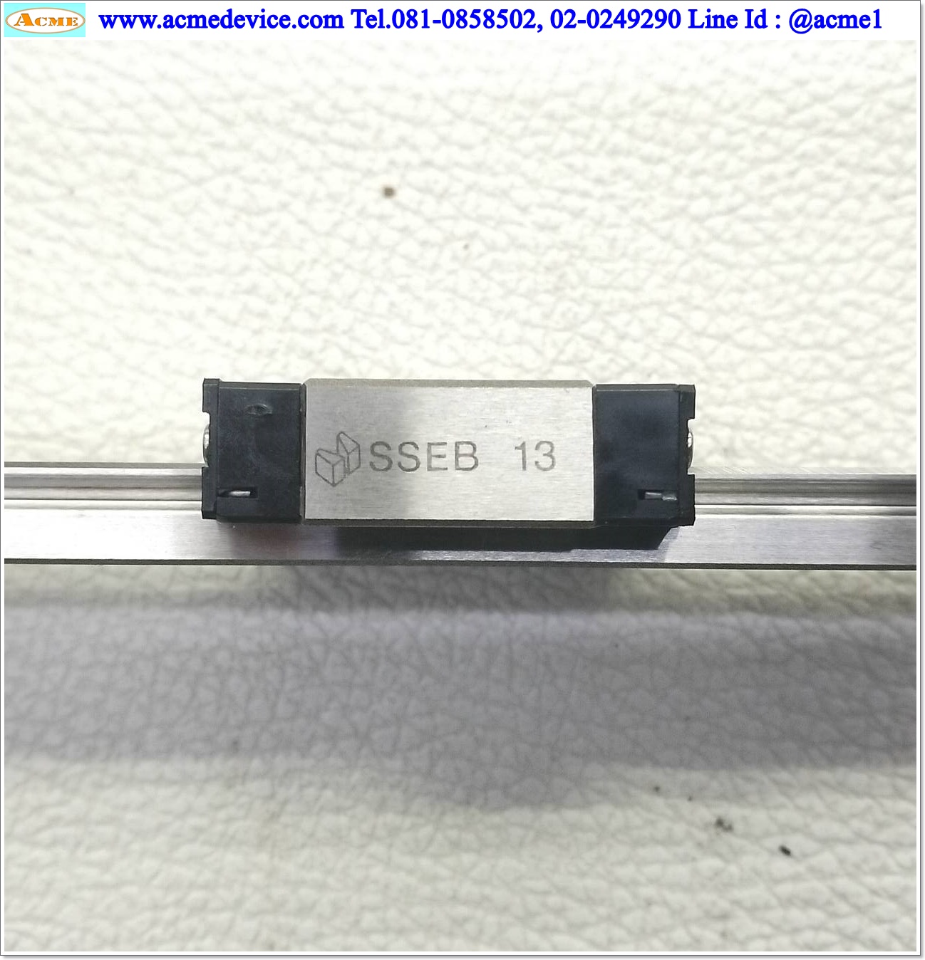 Linear Block and Rail Misumi รุ่น SSEB13, รางสไลด์ขนาด 12 mm x 170 mm. (2 Block)