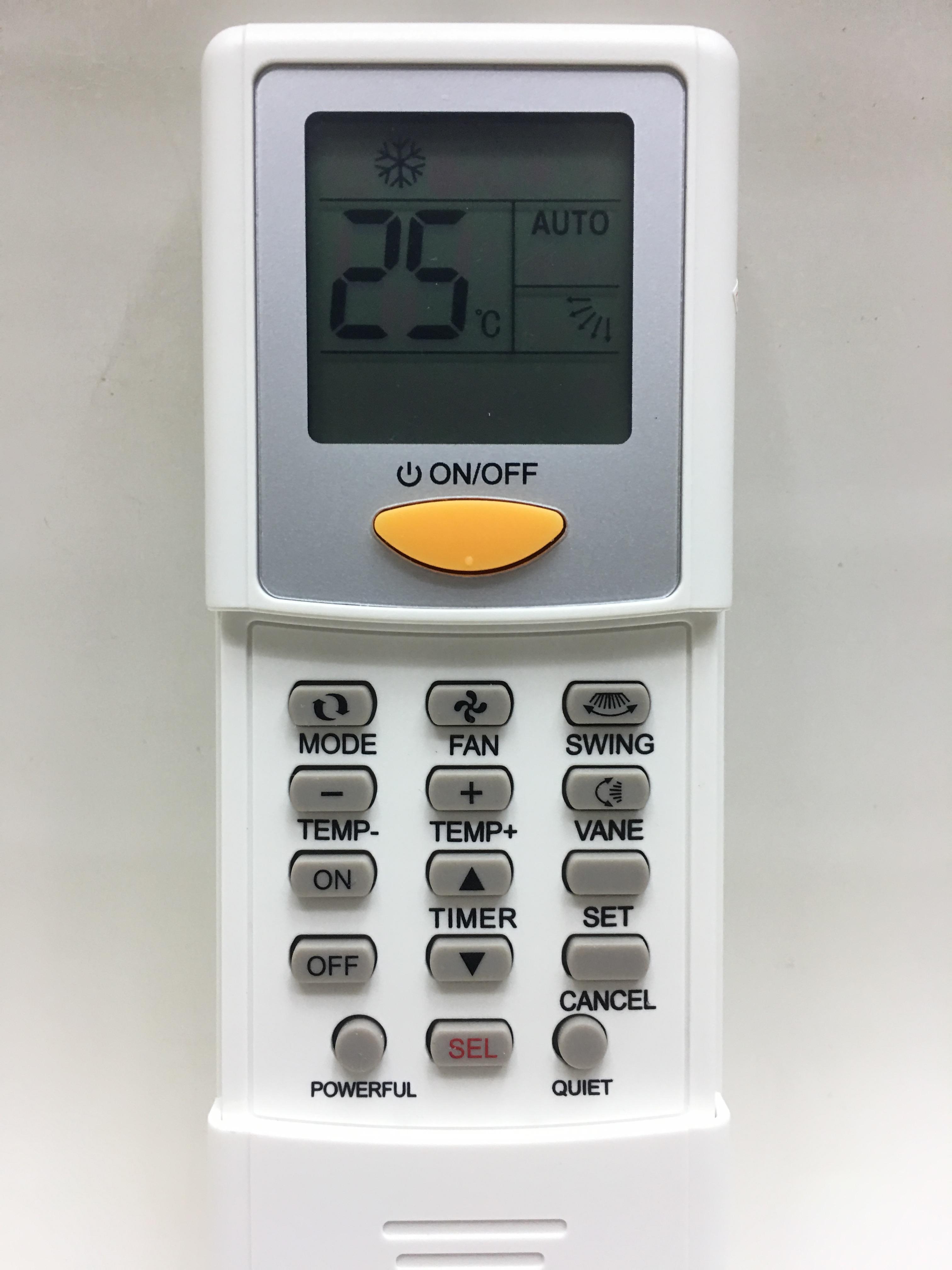 รีโมทแอร์ Daikin ไดกิ้น ใช้ได้ทุกรุ่นตามรูปด้านหลัง ไม่ต้องตั้งค่า