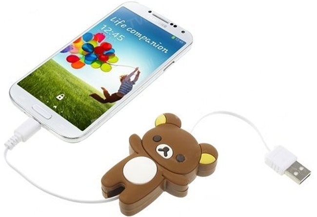 สายชาร์จซัมซุง USB เก็บได้รูปการ์ตูน