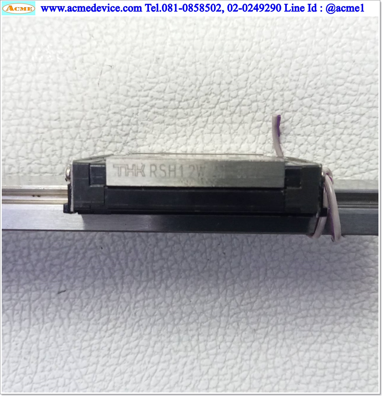 Linear Block and Rail THK รุ่น RSH12WZM, รางสไลด์ขนาด 24 mm x 880 mm. (2 Block)