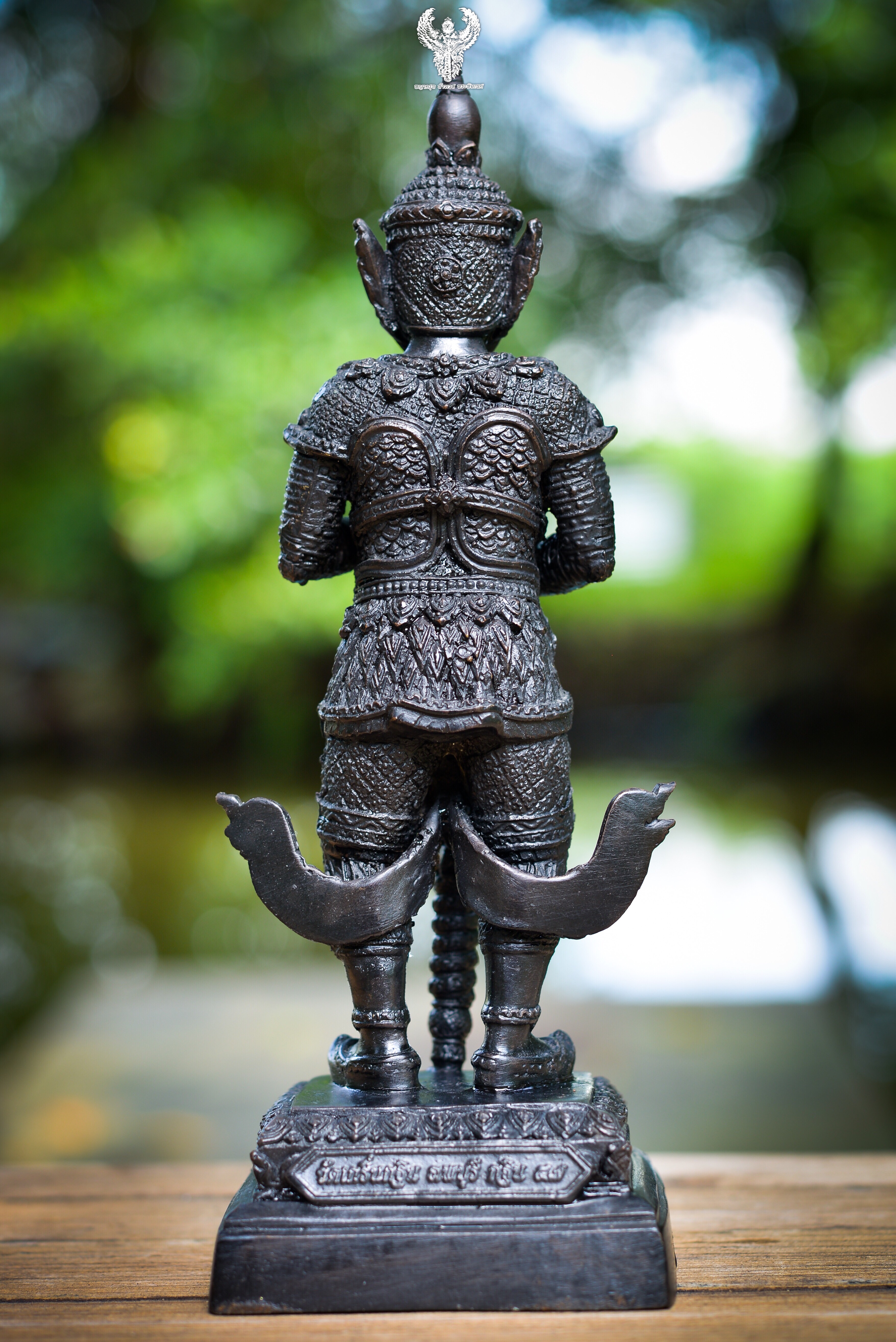 ท้าวเวสสุวรณ หลวงพ่อเพียน วัดเกริ่นกฐิน จ.ลพบุรี ขนาดบูชา สูง 9 นิ้ว เนื้อโลหะรมดำ