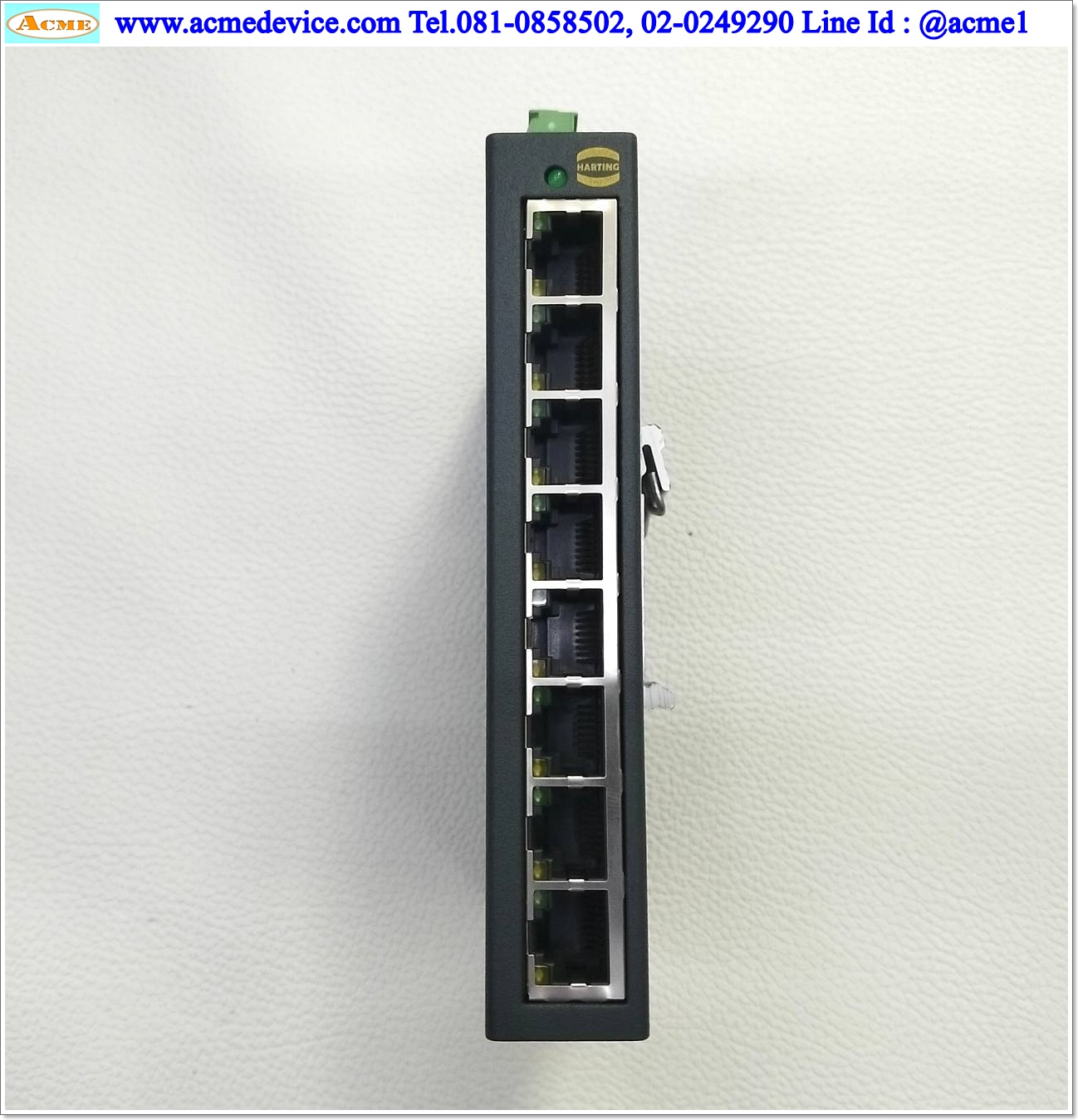 Hub Harting รุ่น eCon 3080-A1, 10/100 Base-T, 24Vdc, 8 Port