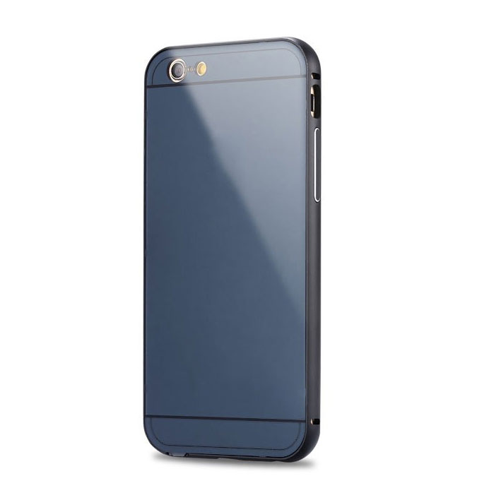 เคสสำหรับโทรศัพท์มือถือ iPhone 5/5s อลูมิเนียม+อะคริลิค ฝาหลัง (สีกรมท่า)