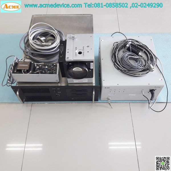 Laser Scan Head HS-15, XY15M2-120-YH + Laser Fiber FL10-3911-005, 10W + Laser Control 180-75034 + Supply IHCC15-3, 12VDC, 3.4A