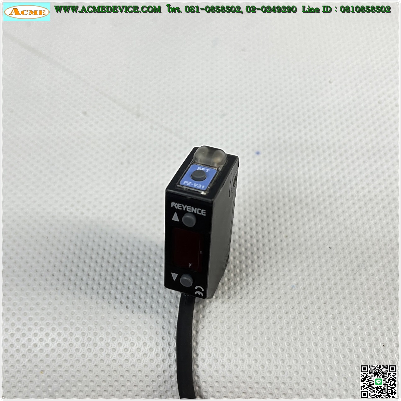 Photoelectric Keyence รุ่น PZ-V31, ระยะ 300mm, NPN, Light-ON/Dark-ON, (รับส่งในตัว)