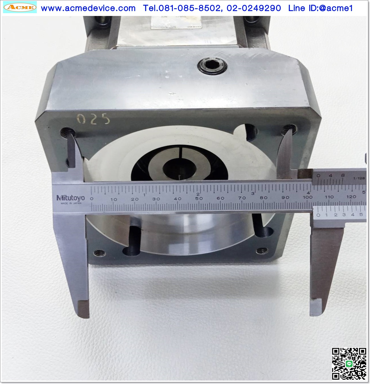 Gear Head Parker BAYSIDE รุ่น MX115-027, Ratio 4:1 (เข้า 19 mm, ออก 24 mm), □ 130x130 ∅ 100