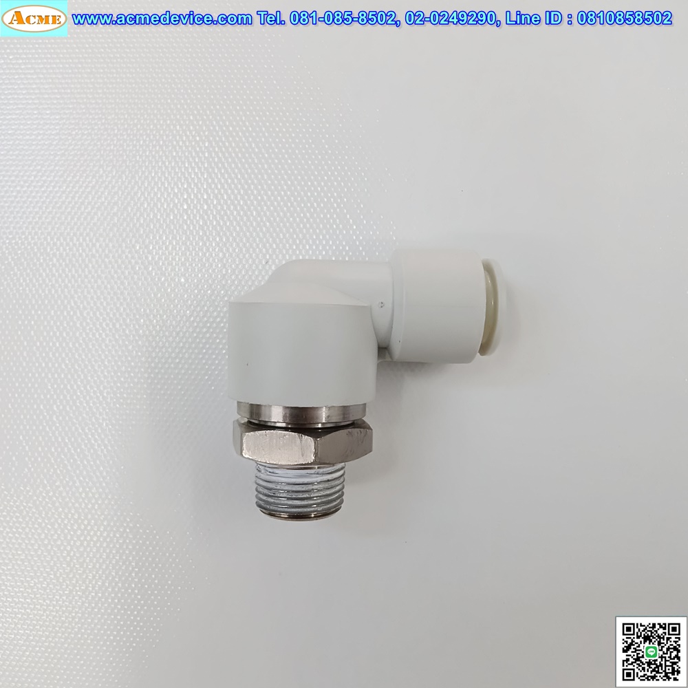 Fitting SMC รุ่น KS/KX, เกลียว 3/8, ท่อลม 12 mm,(ข้องอ 90)