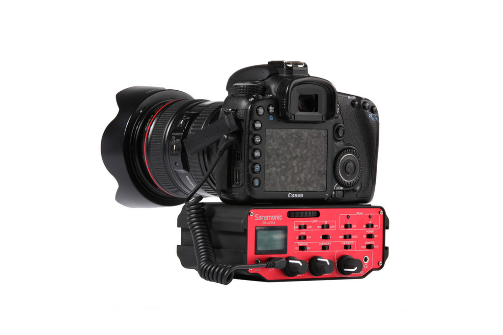 Saramonic SR-AX104 Two-Channel XLR Audio Adapter with Preamplifiers รับประกันศูนย์ไทย 1 ปี