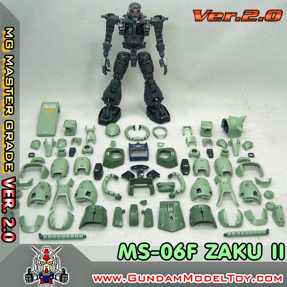 MG 1/100 MS-06F ZAKU II VER.2.0 ซาคุ 2 เวอร์ชั่น 2.0