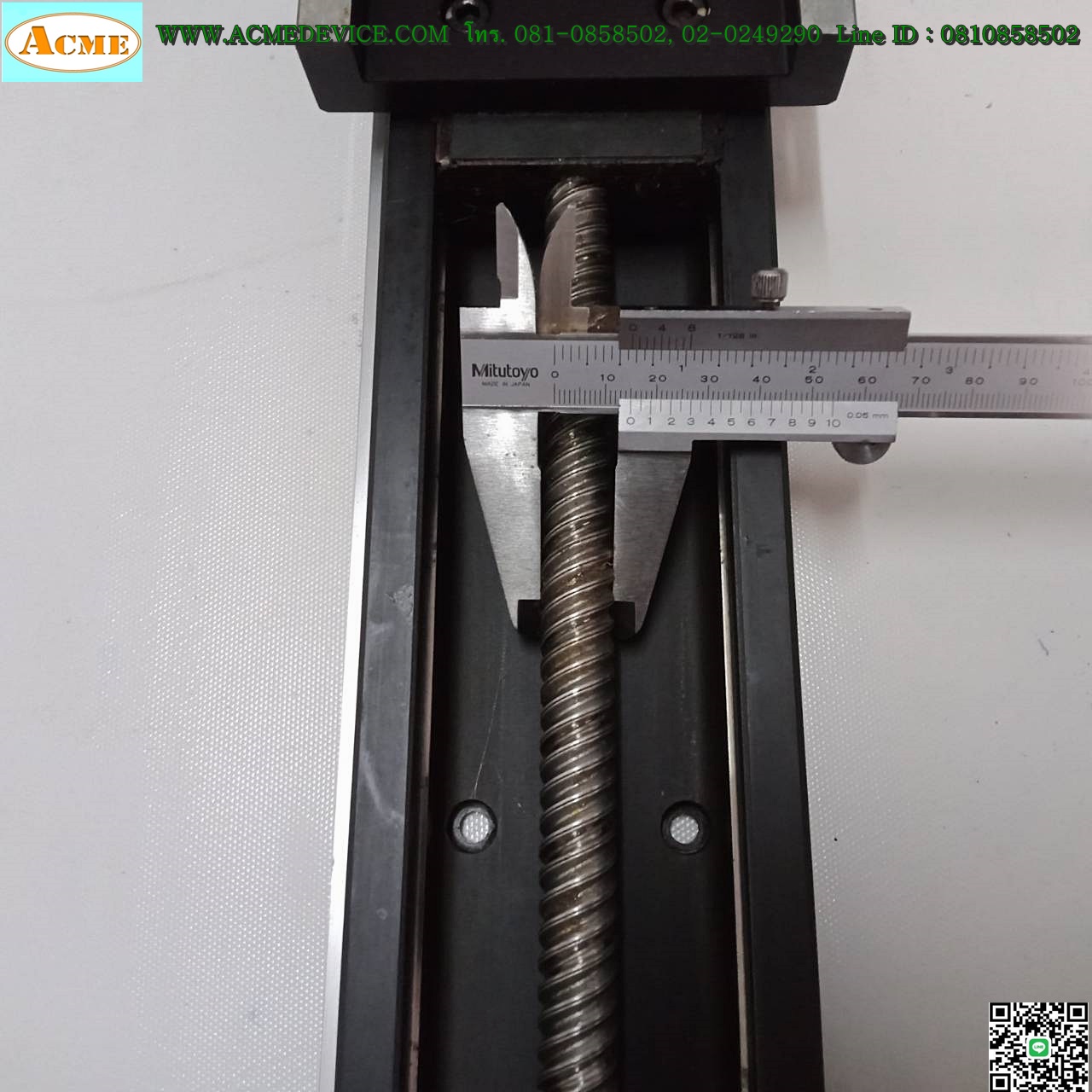 แกนสําเร็จรูป Ball Screw THK รุ่น KR, ขนาด 110 mm x 610 mm, แกนโต 15 mm, Stroke 405 mm, Pit 20 mm