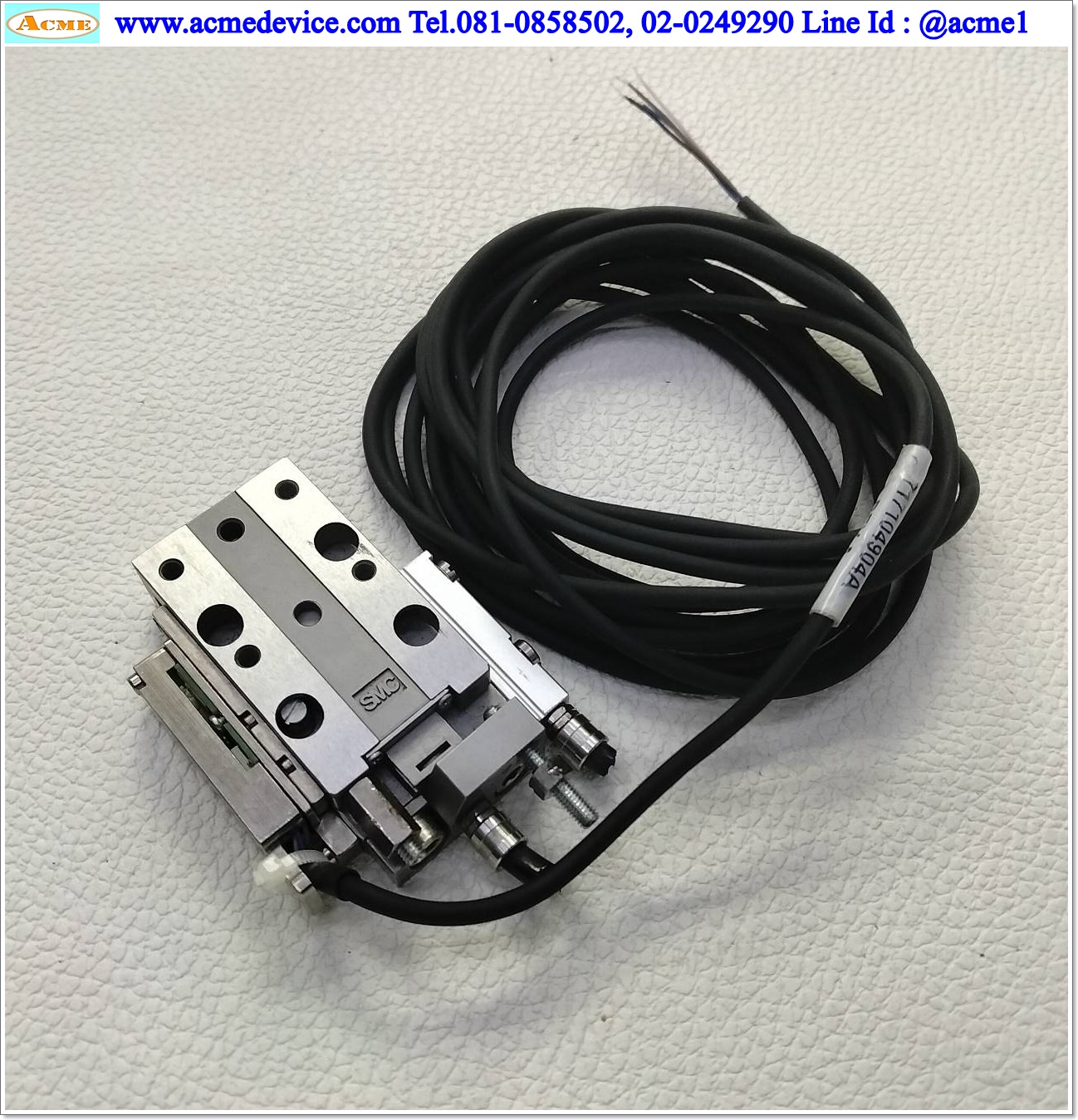 Guide Cylinder SMC รุ่น 11-MXJ8-10CPN + Encoder, Bore 8 mm., Stroke 10 mm.