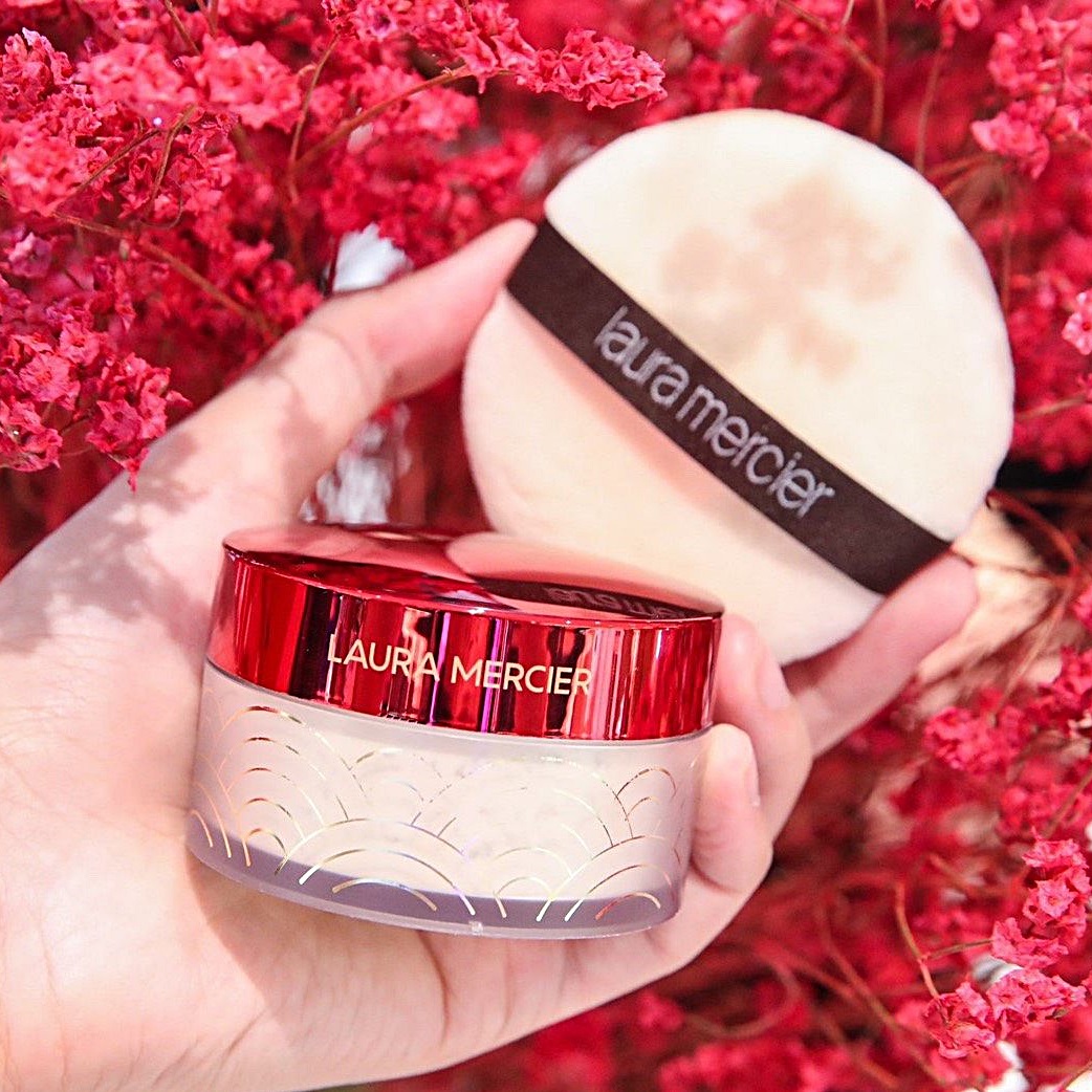 แป้งฝุ่นลอร่า Laura Mercier Loose Setting Powder Translucent 29g + Puff Set for Luck
