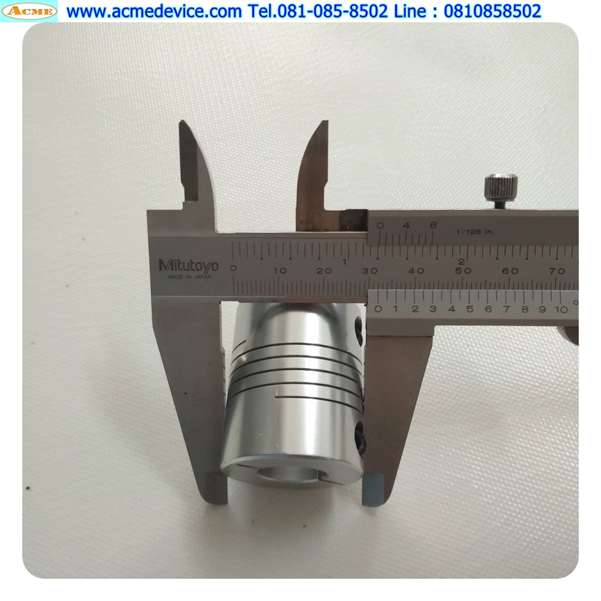 Coupling Aluminum ขนาด ID 15/15mm, OD 32mm, L 40mm