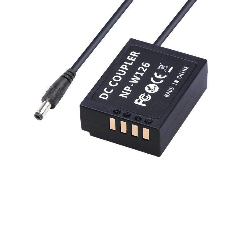 แบตเตอรี่ดัมมี่(แบตไลฟ์สด) ยี่ห้อ FB DC Coupler รุ่น NP-W126 สำหรับกล้อง Fuji XT1 XT2 XT3 XT10 XT20 XT30 XA2 XA3 XA4 XA5