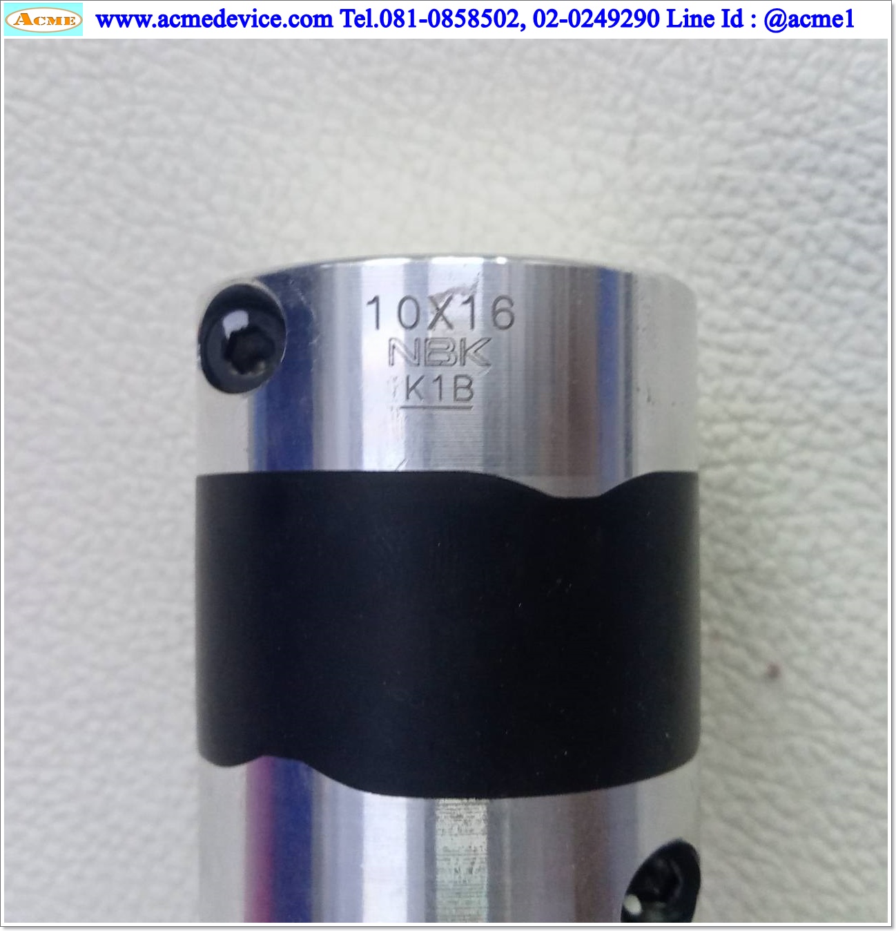 Coupling NBK รุ่น 10X16, ขนาด ID 10/16 mm., OD 39 mm., L 48 mm.