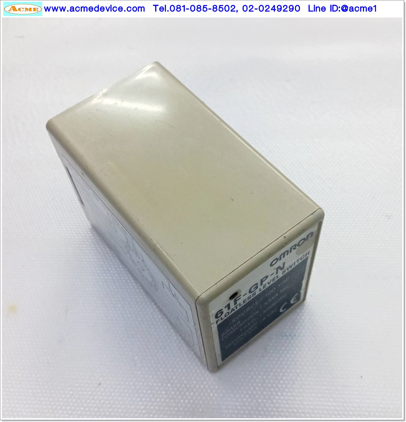 Floatless Level Switch Omron รุ่น 61F-GP-N, 100Vac