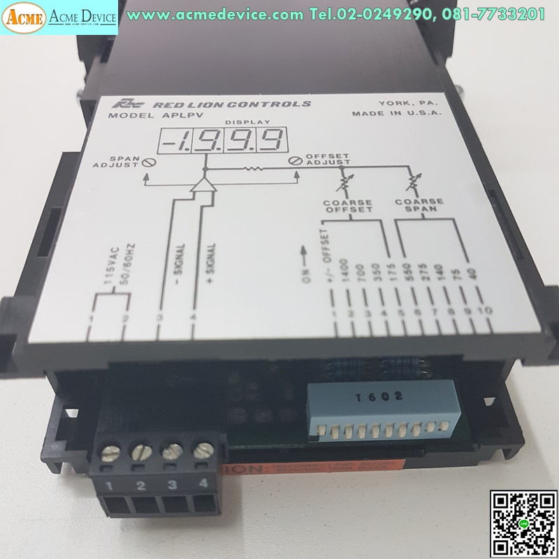 Volt Meter Red Lion Controls รุ่น APLPV400 (มือสอง)