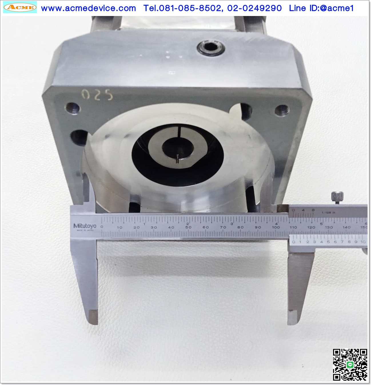 Gear Head Parker BAYSIDE รุ่น MX115-027, Ratio 4:1 (เข้า 19 mm, ออก 24 mm), □ 130x130 ∅ 100