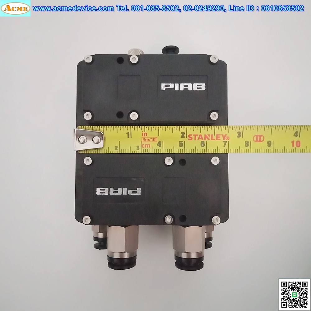 Vacuum Ejector PIAB รุ่น ขนาด 70 mm. x 75 mm.x 30 mm.