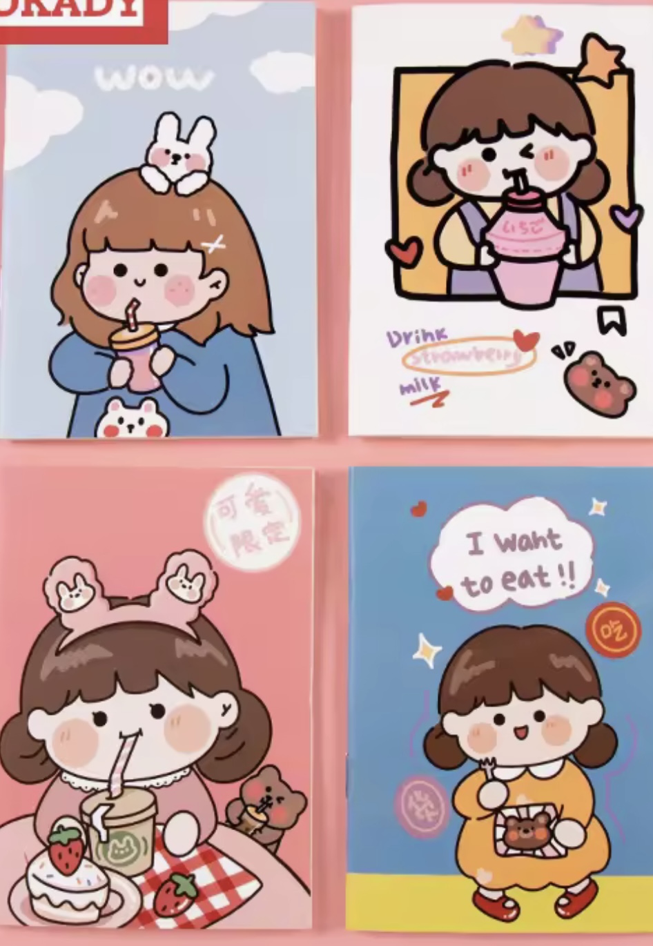 (ของแถม) สมุดเล่มบางสุ่มลาย