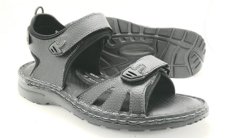 Leather sandals with backstrap (men)