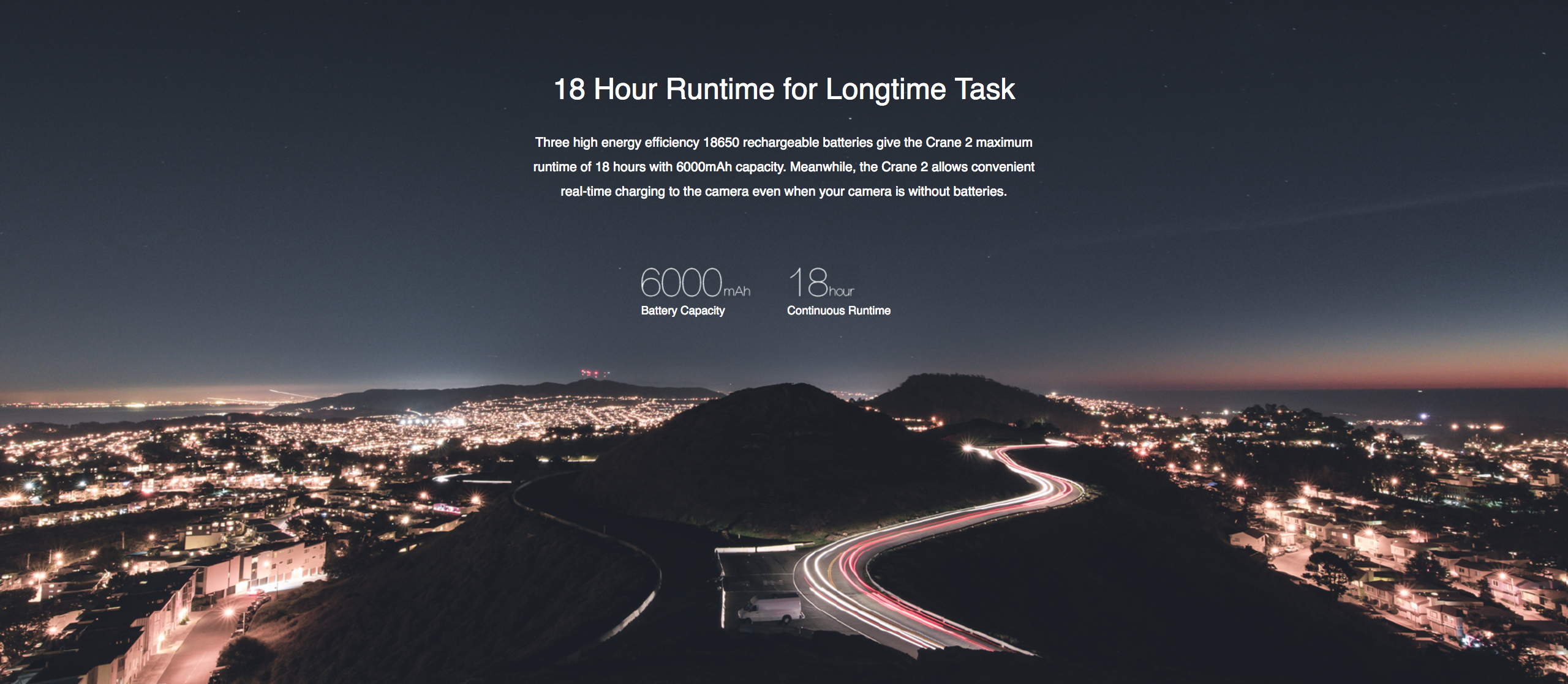 Zhiyun-Tech Crane2 3-Axis Handheld Gimbal Stabilizer (อุปกรณ์กันสั่นสำหรับกล้องDSLR)