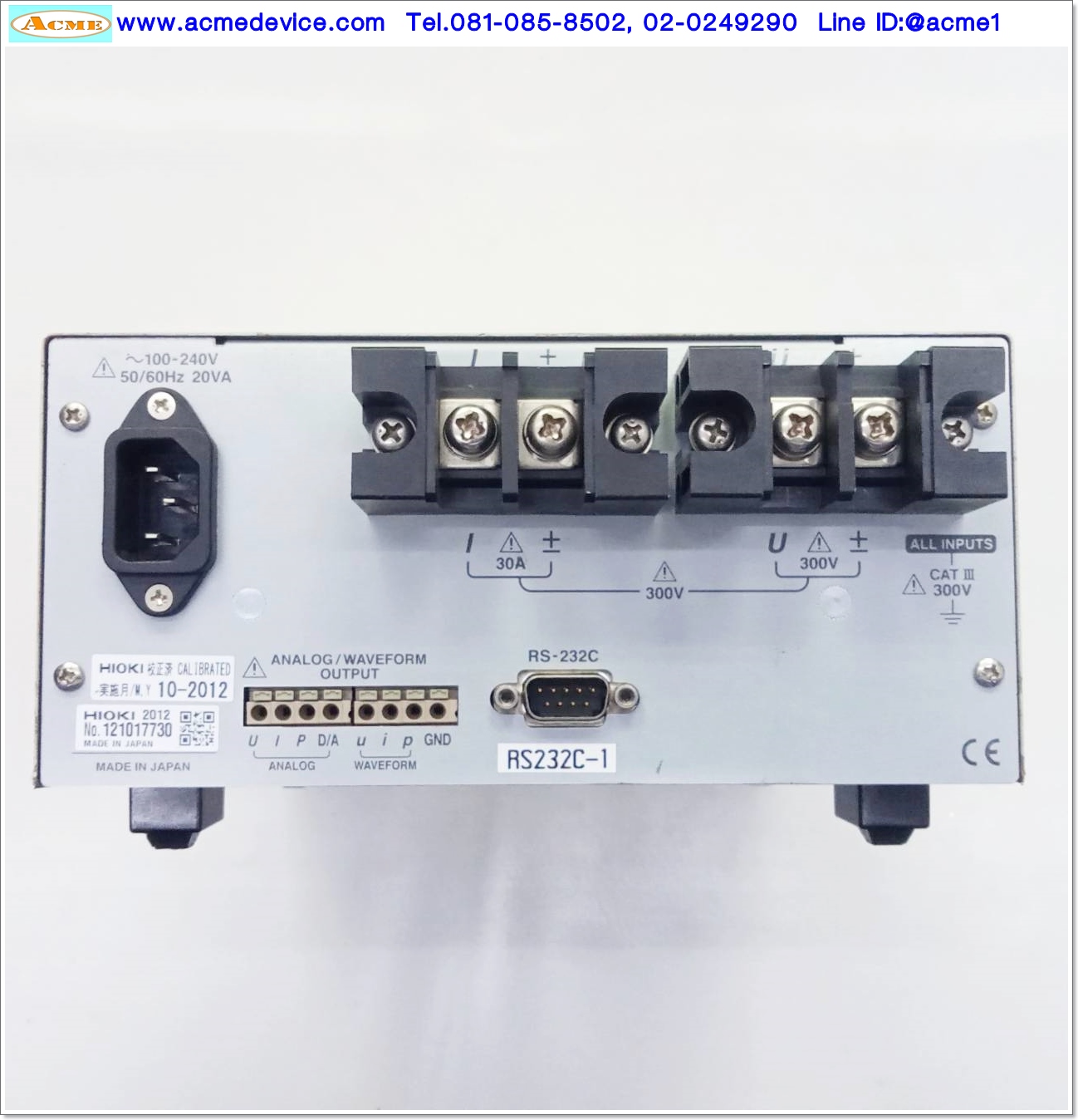 AC/DC Power Hi Tester HIOKI รุ่น 3334