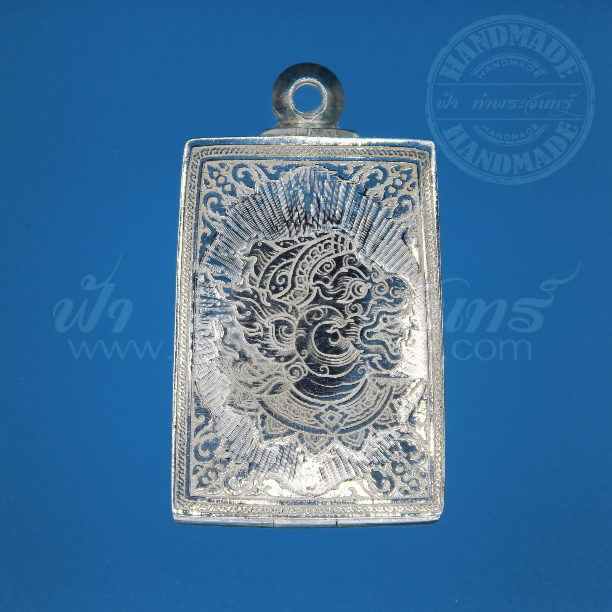 ตลับสมเด็จ ปิดหลัง เงินแกะลาย 92.5%