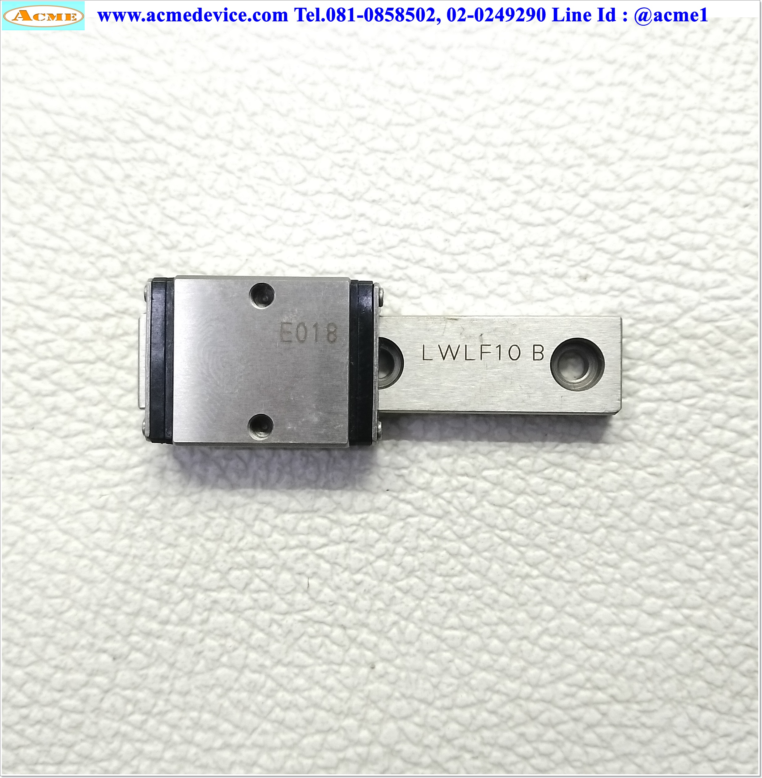 Linear Block and Rail IKO รุ่น LWLF10B, รางสไลด์ขนาด 10 mm x 49 mm.