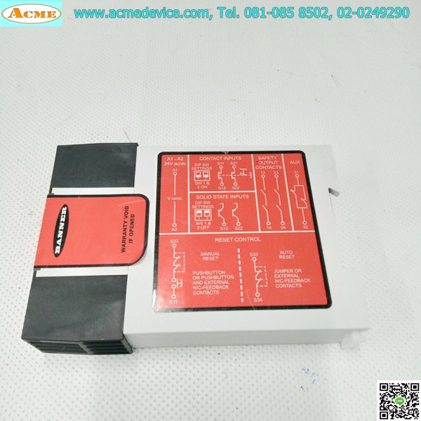 Safety Relay Banner รุ่น UM-FA-11A, 24Vdc